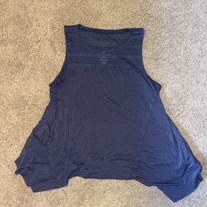 Dark gray flowy tank top